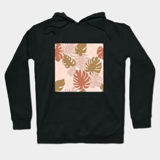 Abstract floral seamless pattern. Monstera leaves. Hoodie